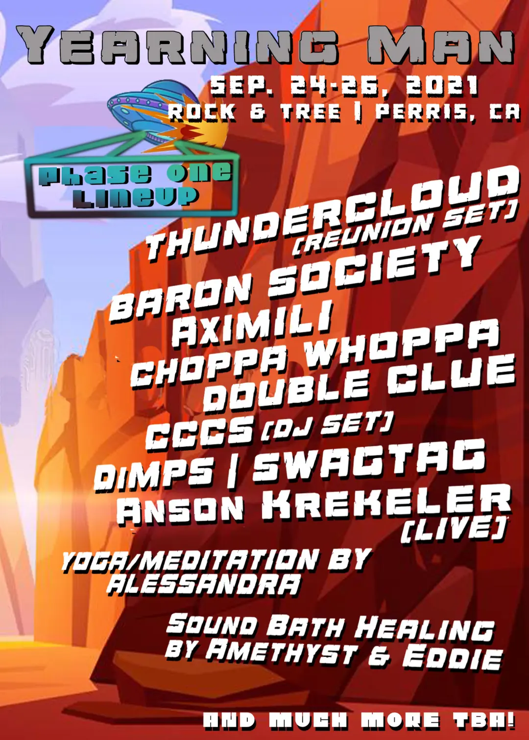 Yearning Man 2021 Lineup